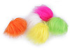 Pompon décoratif en fourrure pour confection de gnomes et de personnages, Ø 8 cm