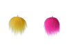 Pompon di pelliccia decorativo, per realizzare gnomi e figure, dimensioni: Ø 8 cm