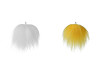 Pompon décoratif en fourrure pour confection de gnomes et de personnages, Ø 8 cm