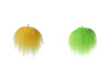 Decorative fur pom-pom for making gnomes and figures Ø8 cm