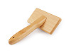 Brosse en bois pour macramé, 5,5 x 10,5 cm