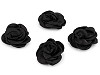  Fiore di rosa, in raso, da cucire o incollare, dimensioni: Ø 5 cm