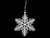 Wooden snowflake for hanging Ø14.5 cm