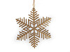 Wooden snowflake for hanging Ø14.5 cm