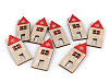 Self-adhesive Christmas wooden house