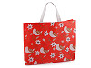 Bag made of laminated non-woven fabric with birds 41x32 cm