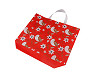 Bag made of laminated non-woven fabric with birds 41x32 cm