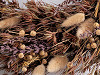 Wreath of dried natural grass Ø40 cm