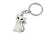 Llavero metálico/aro para mochila, gato