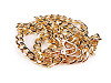 Chain for handbags and mobile phones with carabiner, length 114 cm