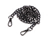 Flat handbag chain with carabiner, length 113 cm