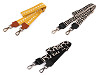 Handbag strap with carabiners, width 3.8 cm