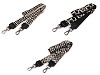 Handbag strap with carabiners, width 3.8 cm