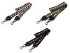 Correa con mosquetones para bolso, ancho 3,8 cm
