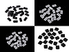 Puntas de silicona para aros planos, ancho 6; 8; 12 mm