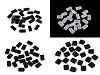 Embouts en silicone pour armatures plates, largeur 6 ; 8 ; 12 mm