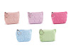 Monedero pequeño acolchado con llavero, corazón 11x8 cm