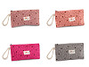Pochette en tissu pour petits objets, Fleurs, 18,5 x 10 cm