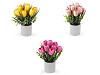 Künstliche Tulpen in Blumentopf