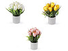 Künstliche Tulpen in Blumentopf