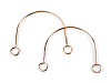 Mânere metalice pentru geantă 14x11 cm