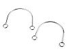 Mânere metalice pentru geantă 14x11 cm