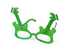 Okulary karnawałowe motyl, gitara metaliczne 
