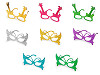 Lunettes métalliques pour carnaval/fête - papillon, guitare 