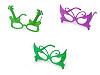 Party-/Karnevalsbrille metallisch Schmetterling, Gitarre