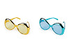 Große Party-/Karnevalsbrille metallisch