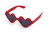 Party / carnival heart glasses