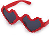 Party / carnival heart glasses