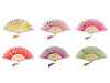 Hand fan with metallic details