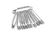 Épingle à nourrice décorative avec strass, longueur 39 mm