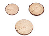 Rondele din lemn natural decorabile, calitatea a 2-a