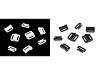 Plastic swimsuit fastener, width 10 mm 