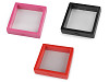 Box with transparent foil for displaying goods and gift wrapping 9x9 cm
