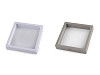 Schachtel/Rahmen mit transparenter Folie für Warenpräsentation und Geschenkverpackung, 11 x 11 cm