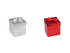 Gift box with metallic bow