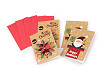 Mini-biglietto di Natale con busta set da 4 pezzi