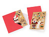 Mini-biglietto di Natale con busta set da 4 pezzi