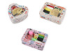 Sewing kit in a tin box