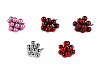 Christmas glass bulb on wire Ø2 cm - matte and glossy