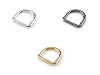 Carabiner half ring, fits 22 mm