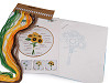 Embroidery gift set with pre-printed motif