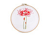 Embroidery gift set with pre-printed motif