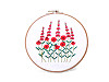 Embroidery gift set with pre-printed motif