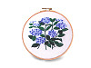 Embroidery gift set with pre-printed motif