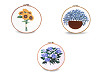 Embroidery gift set with pre-printed motif