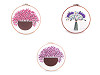 Embroidery gift set with pre-printed motif
